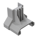 Esdec ClickFit Evo End clamp support for trapezoidal metal roofs, grey- Rubicon UK Shop